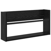 vidaXL Žurnalų stovas Juodas ąžuolas 60 x 12 x 30 cm Apdirbta mediena