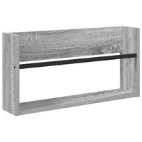 vidaXL Žurnalų stovas Pilkas Sonoma 60 x 12 x 30 cm Apdirbta mediena