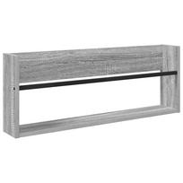 vidaXL Žurnalų stovas Pilkas Sonoma 80 x 12 x 30 cm Apdirbta mediena