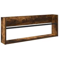 vidaXL Žurnalų stovas Rūkyta ąžuolas 80 x 12 x 30 cm Apdirbta mediena