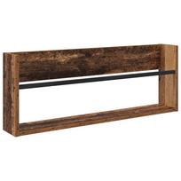 vidaXL Žurnalų stovas Senas medis 80 x 12 x 30 cm Apdirbta mediena