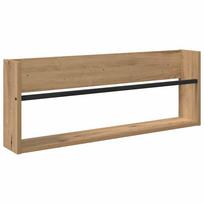 vidaXL Žurnalų stovas su lentyna Amatininkų ąžuolas 80 x 12 x 30 cm