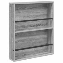 vidaXL Žurnalų stovas Pilka Sonoma 60 x 12 x 70 cm Apdirbta mediena