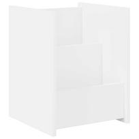 vidaXL Žurnalų stovas Balta 35 x 35 x 45 cm Apdirbta mediena