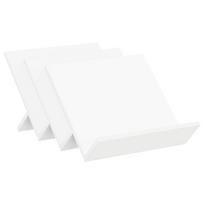 vidaXL Žurnalų stovas Balta 53 x 40 x 28,5 cm Apdirbta mediena