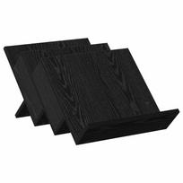 vidaXL Žurnalų stovas su lentyna Juodas ąžuolas 53 x 40 x 28,5 cm