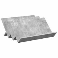 vidaXL Žurnalų stovas Betono pilka 65 x 53 x 28,5 cm Apdirbta mediena