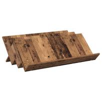 vidaXL Žurnalų stovas Senas medis 90 x 53 x 28,5 cm Apdirbta mediena
