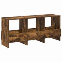 vidaXL Žurnalų stovas Rūkyta ąžuolas 102 x 30 x 45 cm