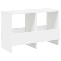 vidaXL Žurnalų stovas Balta 68,5 x 30 x 45 cm