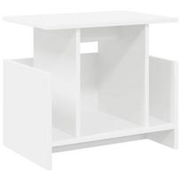 vidaXL Televizoriaus stovas 50 x 35 x 45 cm Balta Apdirbta mediena