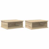 vidaXL Naktinis staliukas 2 vnt. Sonoma ąžuolas 40 x 31 x 15 cm