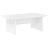 vidaXL Kavos staliukas Aukštai blizganti balta 93 x 53 x 33 cm