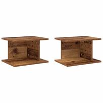vidaXL Naktinis staliukas 2 vnt. Senas medis 40 x 30 x 25 cm