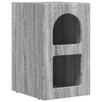 vidaXL Naktinis staliukas ELST Pilkas Sonoma 29,5 x 33,5 x 50 cm