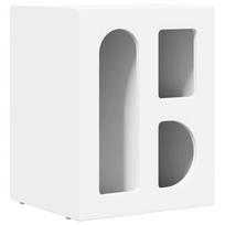vidaXL Naktinis staliukas ELST Balta 40 x 35 x 50 cm Apdirbta mediena