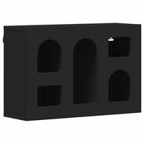 vidaXL Pakabinama spintelė ELST Juoda 60 x 20 x 40 cm Apdirbta mediena