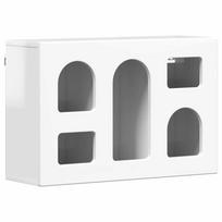 vidaXL Pakabinama spintelė ELST Itin blizgi balta 60 x 20 x 40 cm