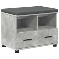 vidaXL Koridoriaus suolas Betono Pilka 60 x 38 x 46 cm