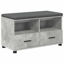 vidaXL Koridoriaus suolas Betono Pilka 80 x 38 x 46 cm