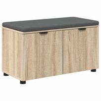 vidaXL Koridoriaus suolas su pagalve Sonoma ąžuolas 80 x 38 x 46 cm