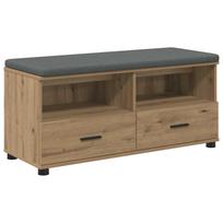 vidaXL Koridoriaus suolas Amatinė Ąžuolas 100 x 38 x 46 cm