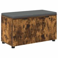 vidaXL Koridoriaus suolas su pagalve Rūkytas Ąžuolas 80 x 38 x 46 cm