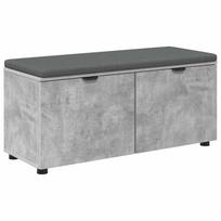 vidaXL Koridoriaus suolas su pagalve Betono Pilka 100 x 38 x 46 cm