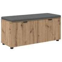 vidaXL Koridoriaus suolas Amatinė Ąžuolas 100 x 38 x 46 cm