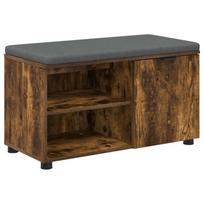 vidaXL Koridoriaus suolas su pagalve Rūkytas Ąžuolas 80 x 38 x 46 cm