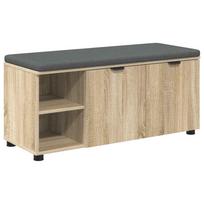 vidaXL Koridoriaus suolas su pagalve Sonoma ąžuolas 100 x 38 x 46 cm