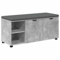 vidaXL Koridoriaus suolas su pagalve Betono Pilka 100 x 38 x 46 cm