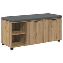vidaXL Koridoriaus suolas Amatinė Ąžuolas 100 x 38 x 46 cm