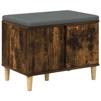 vidaXL Koridoriaus suolas su pagalve Rūkytas Ąžuolas 60 x 38 x 46 cm