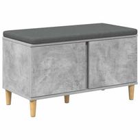 vidaXL Koridoriaus suolas su pagalve Betono Pilka 80 x 38 x 46 cm