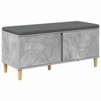 vidaXL Koridoriaus suolas su pagalve Betono Pilka 100 x 38 x 46 cm