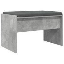 vidaXL Koridoriaus suolas su pagalve Betono pilka 63 x 38 x 40 cm