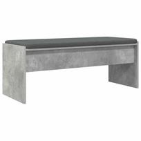vidaXL Koridoriaus suolas su pagalve Betono pilka 103 x 38 x 40 cm