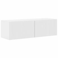 vidaXL TV sieninė spintelė 98 x 31 x 29,5 cm Blizgus baltas