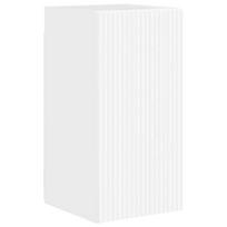 vidaXL TV sieninė spintelė 30 x 31 x 60 cm Blizgus baltas