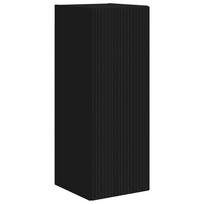 vidaXL TV sieninė spintelė 30 x 31 x 80 cm Juoda Apdirbta mediena