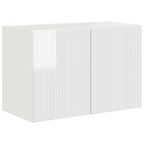 vidaXL TV sieninė spintelė 59,5 x 31 x 40 cm Aukštai blizganti balta
