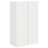 vidaXL TV sieninė spintelė 59,5 x 31 x 100 cm Balta Apdirbta mediena
