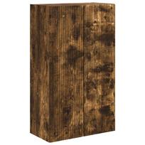 vidaXL TV sieninė spintelė 59,5 x 31 x 100 cm Rūkyta ąžuolas