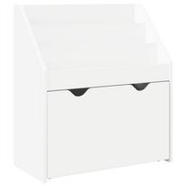 vidaXL Vaikų knygų lentyna Balta 60 x 29,5 x 69 cm Apdirbta mediena