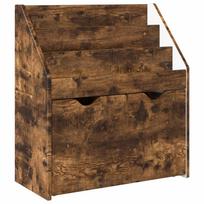 vidaXL Vaikų knygų lentyna su stalčių Rūkyta ąžuolas 60 x 29,5 x 69 cm