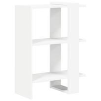 vidaXL Knygų lentyna 2 aukštų 52 x 25 x 71,5 cm Apdirbta mediena Balta