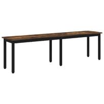 vidaXL suoliukas Dūminis ąžuolas 160 x 35 x 45 cm Apdirbta mediena