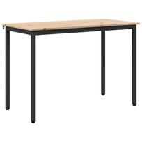 vidaXL Valgomojo stalas Natūrali 110 x 55 x 75 cm