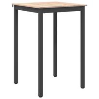 vidaXL Baro stalas 70 x 70 x 105 cm Kietos pušies mediena Natūrali
